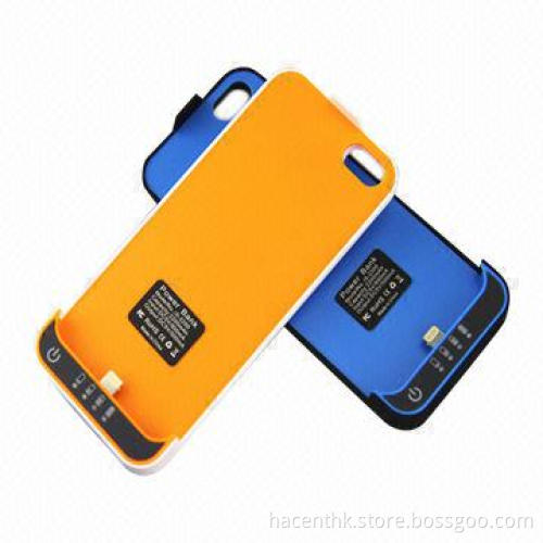Power Bank Cases for iPhone 5 with 2,200mAh Capacity, CE, FCC, RoHS, MSDS Marks, 1 Year Warranty